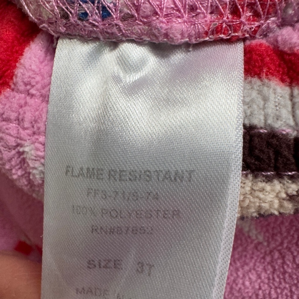 Elf on the Shelf 3T Pink Girls Fleece Pajama Pants - Picture 3 of 3